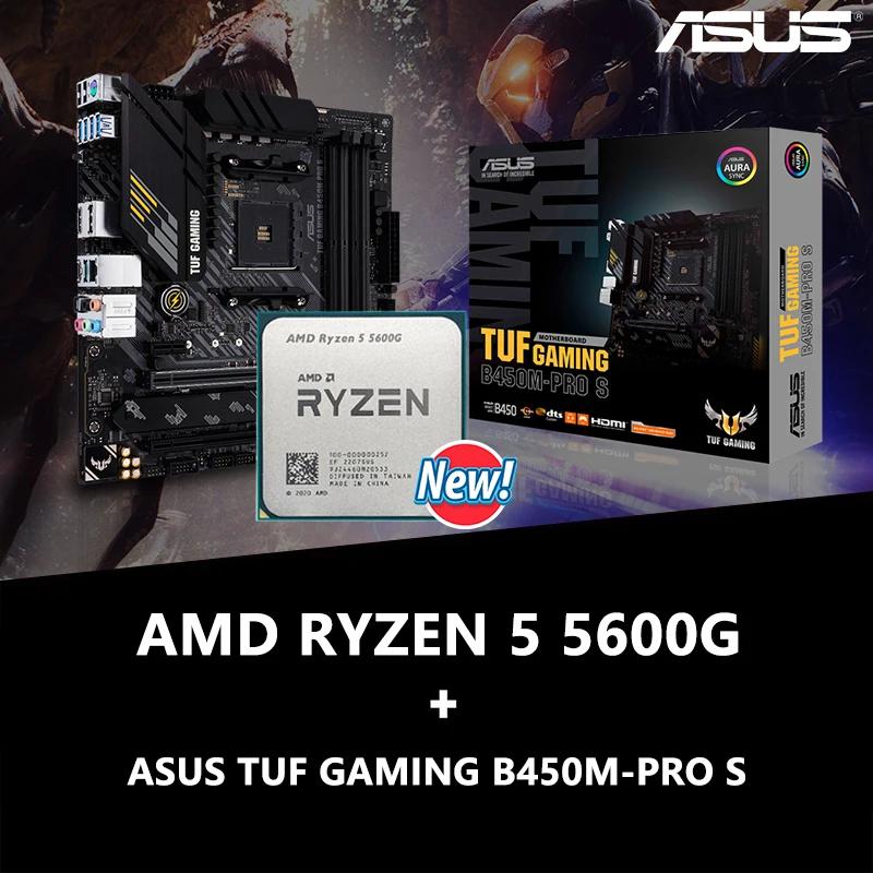 AMD Ryzen 5 5600G R5 5600G + ASUS TUF GAMING B450..